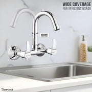 Topaz Wall-mount Kitchen Sink Mixer Tap with Swivel Spout - by Specule